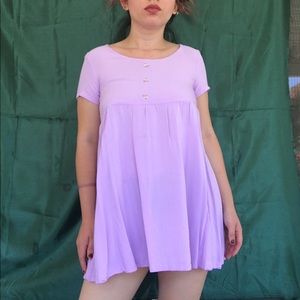 American Apparel Lavender Babydoll Dress